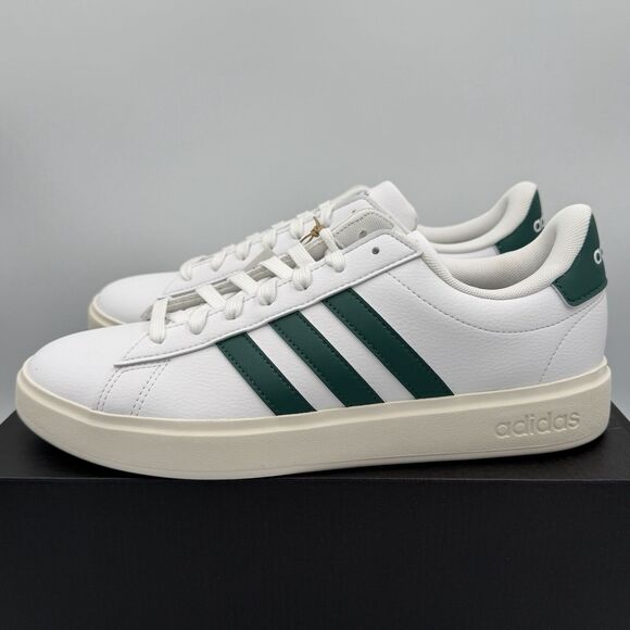 Adidas Men\'s Grand Court 2.0 \'Cloud White Collegiate Green\' Shoes Size 12 main image 8